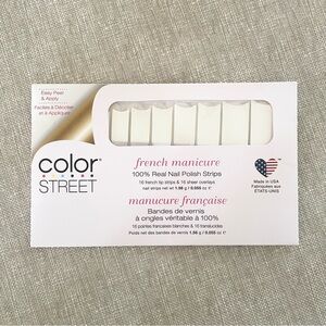 NWT Color Street Nail Polish Strips-French Manicure-Meet Me In Paris